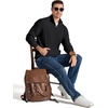 COOFANDY Men Quarter Zip Pullover Mock Neck Long Sleeve Corduroy Sweatshirt | Lightweight, Soft Warm Slightly Stretchy, Regular Fit, Old Money, Business Casual Wear, Fall Winter, S-3XL(Black)