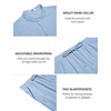 COOFANDY Men’s 2 Piece Cotton Linen Sets Beach Outfits Pants and Shirt Set | Linen Outfits Set with Pockets, Casual Short Sleeve Henley Shirts, Beach Pants with Pockets, Summer Vacation Yoga Outfits(Z-blue)