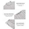 COOFANDY Men’s 2 Piece Cotton Linen Sets Beach Outfits Pants and Shirt Set | Linen Outfits Set with Pockets, Casual Short Sleeve Henley Shirts, Beach Pants with Pockets, Summer Vacation Yoga Outfits(Z-light Grey)