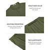 COOFANDY Men’s 2 Piece Cotton Linen Sets Beach Outfits Pants and Shirt Set | Linen Outfits Set with Pockets, Casual Short Sleeve Henley Shirts, Beach Pants with Pockets, Summer Vacation Yoga Outfits(Z-army Green)