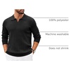 COOFANDY Mens Sweaters Long Sleeve Polos V Neck Casual Pullover Sweater | Knitted Sweater, Soft And Stretch, Regular Fit, Business Work, Fall Fashion 2026(Black)