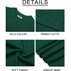 COOFANDY Mens Sweaters Long Sleeve Polos V Neck Casual Pullover Sweater | Knitted Sweater, Soft And Stretch, Regular Fit, Business Work, Fall Fashion 2026(Dark Green)