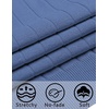 COOFANDY Mens Sweaters Long Sleeve Polos V Neck Casual Pullover Sweater | Knitted Sweater, Soft And Stretch, Regular Fit, Business Work, Fall Fashion 2026(Demin Blue)
