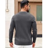 COOFANDY Mens Sweaters Long Sleeve Polos V Neck Casual Pullover Sweater | Knitted Sweater, Soft And Stretch, Regular Fit, Business Work, Fall Fashion 2026(Grey)