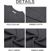 COOFANDY Mens Sweaters Long Sleeve Polos V Neck Casual Pullover Sweater | Knitted Sweater, Soft And Stretch, Regular Fit, Business Work, Fall Fashion 2026(Grey)