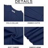 COOFANDY Mens Sweaters Long Sleeve Polos V Neck Casual Pullover Sweater | Knitted Sweater, Soft And Stretch, Regular Fit, Business Work, Fall Fashion 2026(Navy Blue)