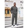 COOFANDY Men’s Tracksuit 2 Piece Quarter Zip Sweatsuit Workout Jogging Set | Soft plaid jacquard fabric, 1/4 zip jacket & jogger set, kangaroo pocket, drawstring waist; ideal for sports & gifts(Dark Grey)