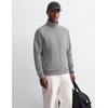 COOFANDY Men’s Zip Up Fleece Lined Sweatshirts Lightweight Sweater Jackets | Long Sleeve Stand Collar Jacket, Raglan Sleeve, Casual Stylish, Soft Comfort, 2026 Fall Fashion Sweatshirt, Winter Warm Coat(Light Gray)