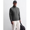 COOFANDY Men’s Zip Up Fleece Lined Sweatshirts Lightweight Sweater Jackets | Long Sleeve Stand Collar Jacket, Raglan Sleeve, Casual Stylish, Soft Comfort, 2026 Fall Fashion Sweatshirt, Winter Warm Coat(Dark Gray)