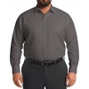 COOFANDY Big and Tall Mens Dress Shirt Wrinkle Free Button Down Shirt | XL Big-6XL Big Tall, Long Sleeve Shirts, Stretch Collared Shirts, Lightweight, For Work/Office/Business/Meetings/Wedding(Dark Grey)