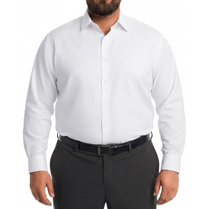 COOFANDY Big and Tall Mens Dress Shirt Wrinkle Free Button Down Shirt | XL Big-6XL Big Tall, Long Sleeve Shirts, Stretch Collared Shirts, Lightweight, For Work/Office/Business/Meetings/Wedding(White)