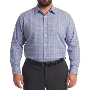 COOFANDY Big and Tall Mens Dress Shirt Wrinkle Free Button Down Shirt | XL Big-6XL Big Tall, Long Sleeve Shirts, Stretch Collared Shirts, Lightweight, For Work/Office/Business/Meetings/Wedding(Grey White Plaid)