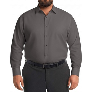 COOFANDY Big and Tall Mens Dress Shirt Wrinkle Free Button Down Shirt | XL Big-6XL Big Tall, Long Sleeve Shirts, Stretch Collared Shirts, Lightweight, For Work/Office/Business/Meetings/Wedding(Dark Grey)