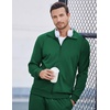 COOFANDY Men’s Tracksuit Casual Sweatsuit 2 Piece Full Zip Jogging Suit Set | Full Zip TrackSuit, Stand Collar, Elastic Waist Drawstring, 5 Pockets, Casual Athletic Jogging Outfits, Fall Sport Sweat Suit(Green)