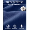 COOFANDY Men Cotton Sleeveless Tank Top Muscle T Shirts Casual Beach Tank Khaki Breathable Washed Running Tee Shirt(Navy Blue)