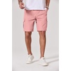 COOFANDY Mens Cargo Shorts Cotton Twill Casual Work Hiking Cargo Shorts | Chino Cotton, Hiking Shorts With 5 Pockets, Drawstring Stretch Elastic Waist, Breathable Summer Outdoor Camping Travel Wear.(Pink)
