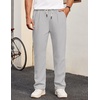 COOFANDY Men’s Casual Chino Pants Drawstring Elastic Waist Relaxed Fit Pant | Elastic Drawstring Waist, Cotton Twill Fabric, Side Pockets, Relaxed Fit, Straight Leg, Daily Wear, Office Wear, Travel Wear(Gray)