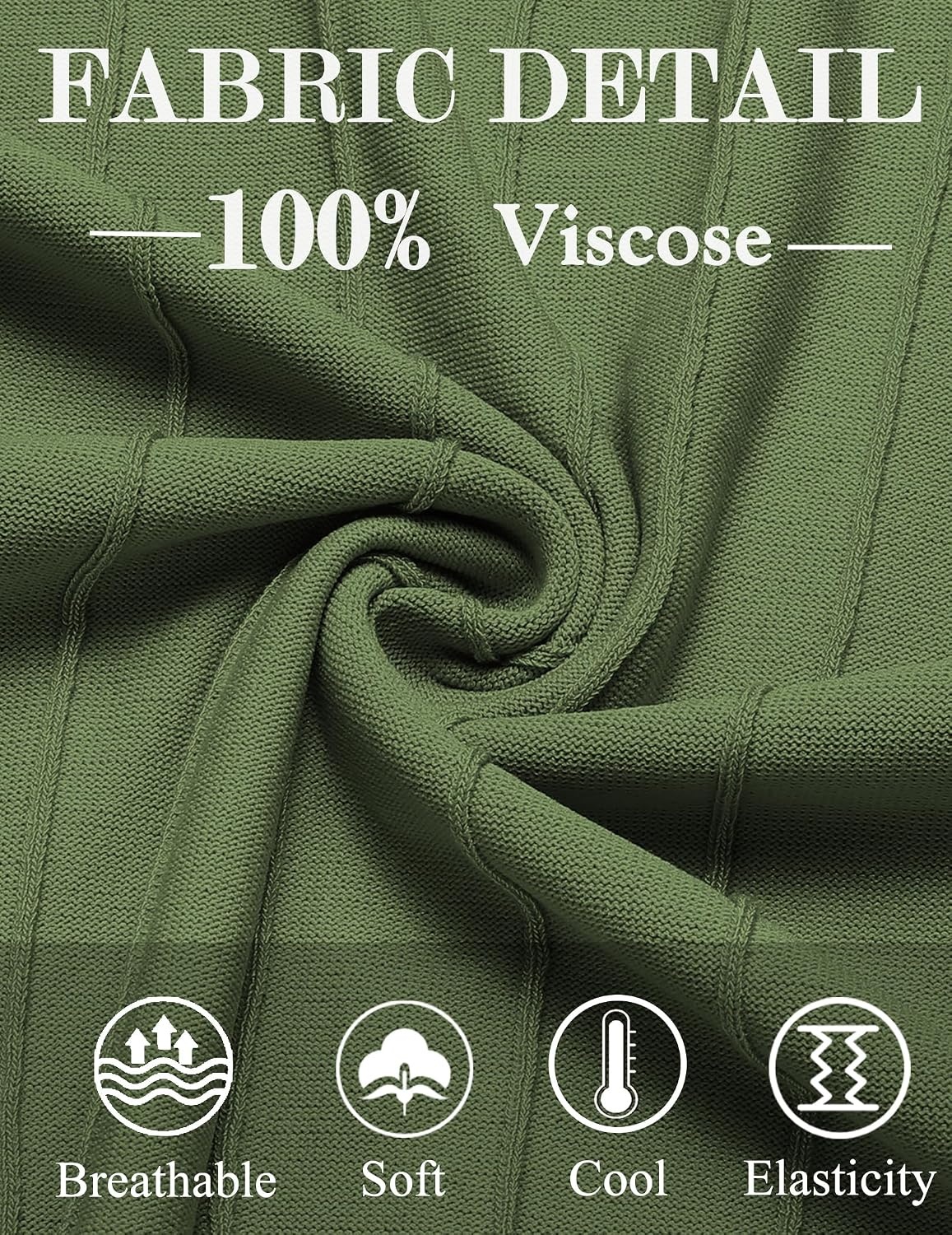 image:imageCOOFANDY Mens T Shirts Short Sleeve Knit Sweater Shirt Casual PulloverArmy Green