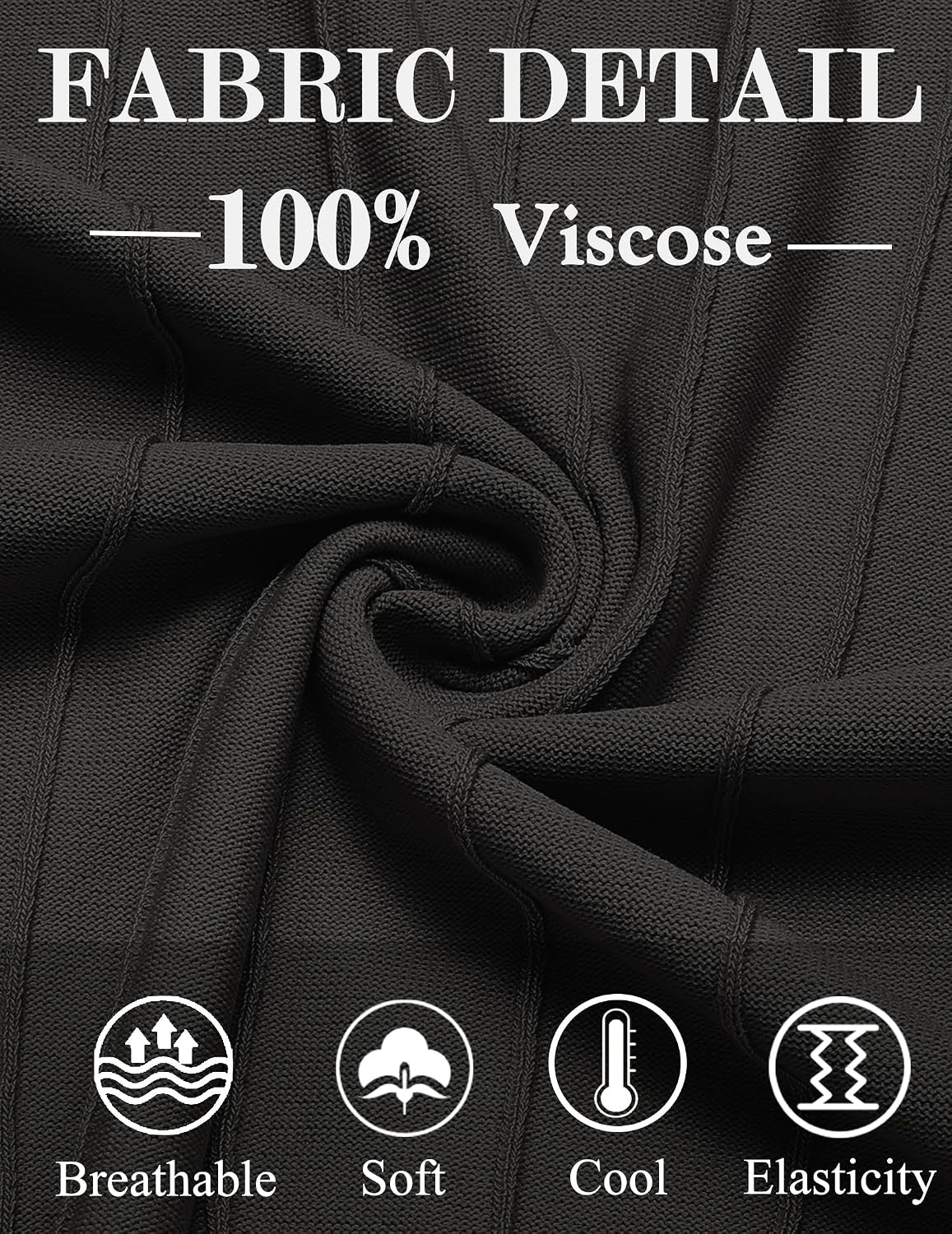 image:imageCOOFANDY Mens T Shirts Short Sleeve Knit Sweater Shirt Casual PulloverBlack