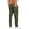 COOFANDY Mens Casual Chinos Pants Relaxed Fit Elastic Waist Khaki Trousers Stretch Dress Slacks with Pockets(A-army Green)