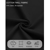 COOFANDY Mens Casual Chinos Pants Relaxed Fit Elastic Waist Khaki Trousers Stretch Dress Slacks with Pockets(A-black)