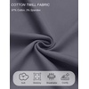 COOFANDY Mens Casual Chinos Pants Relaxed Fit Elastic Waist Khaki Trousers Stretch Dress Slacks with Pockets(A-dark Grey)