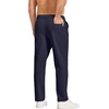COOFANDY Mens Casual Chinos Pants Relaxed Fit Elastic Waist Khaki Trousers Stretch Dress Slacks with Pockets(A-navy Blue)