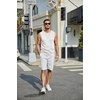 COOFANDY Mens Workout Tank Tops Cotton 3 Pack Soft Gym Muscle Shirt Sleeveless Classic T Shirts(White)