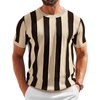 Khaki - Black Stripes