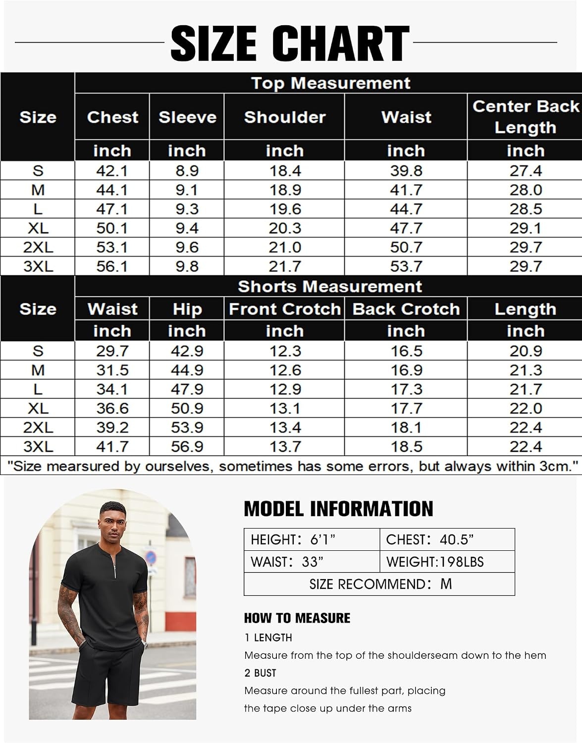 image:imageCOOFANDY Mens 2 Piece Set Short Sleeve Polo Shirt and Shorts Summer Suits01black