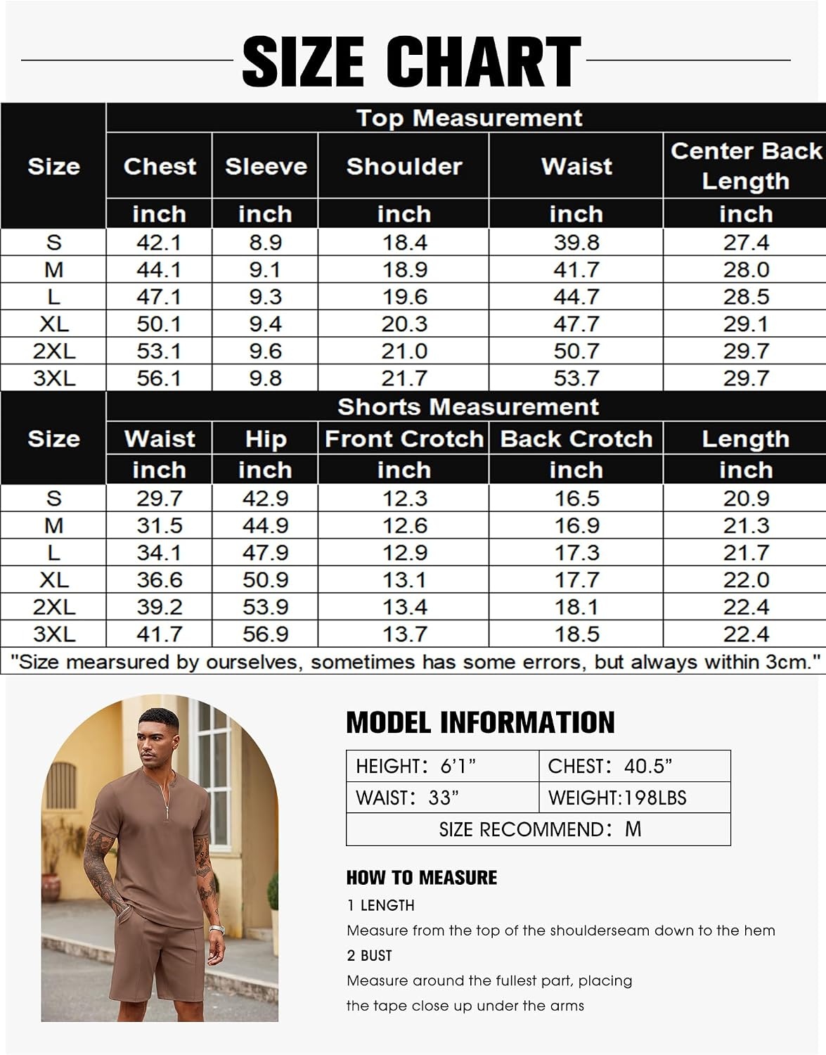 image:imageCOOFANDY Mens 2 Piece Set Short Sleeve Polo Shirt and Shorts Summer SuitsBrown