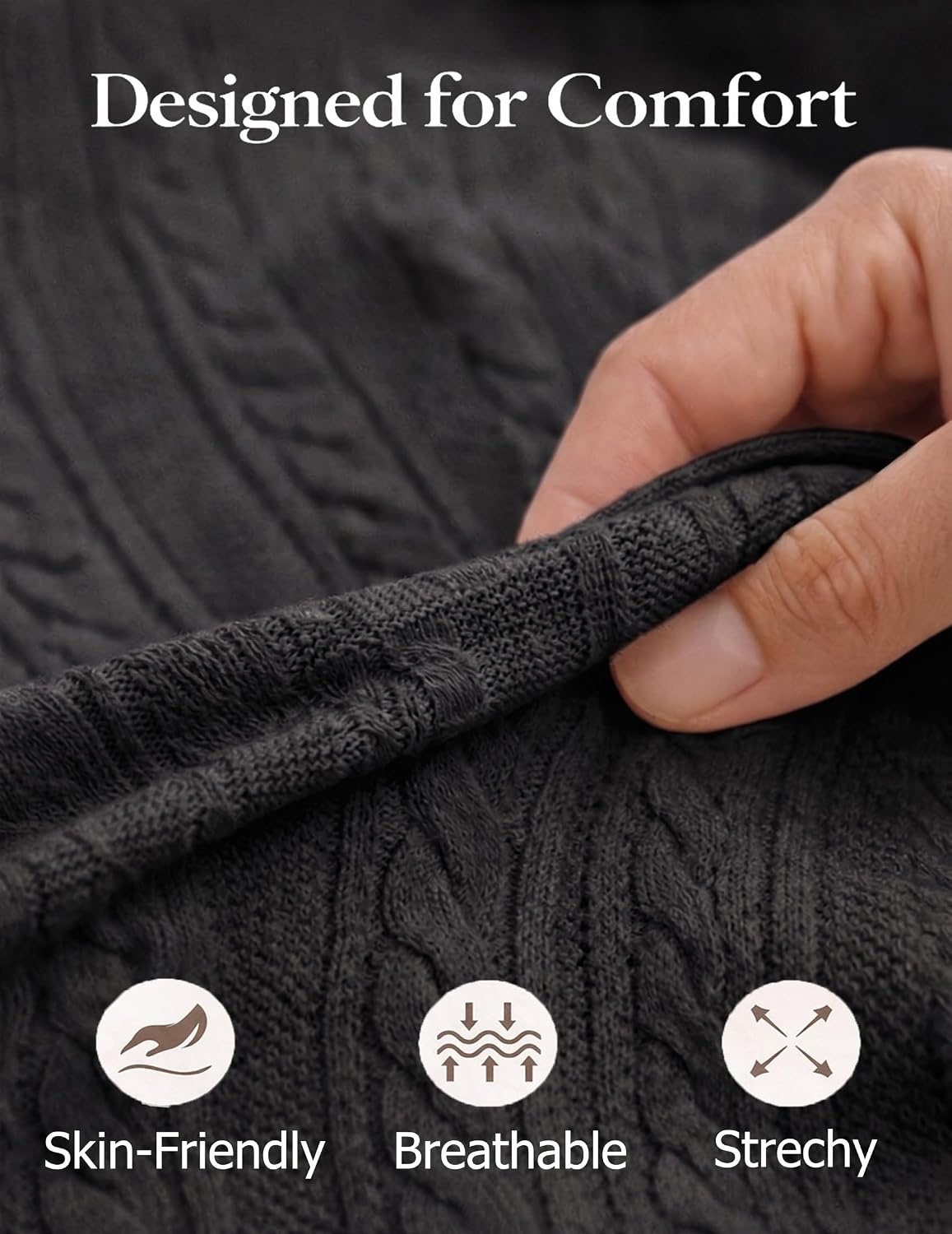 image:imageCOOFANDY Mens Knit Button Down Shirts Short Sleeve Polo Shirt Casual Vintage Summer Beach ShirtsBlack