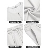 COOFANDY Men’s 2 Piece Set Short Sleeve Polo Shirt and Shorts Summer Suits(White)