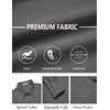 COOFANDY Mens Dress Shirts Untucked Long Sleeve Button Down Denim Shirt Stretch Business Casual Shirts(Dark Grey)