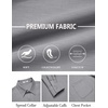 COOFANDY Mens Dress Shirts Untucked Long Sleeve Button Down Denim Shirt Stretch Business Casual Shirts(Grey)