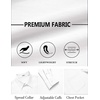 COOFANDY Mens Dress Shirts Untucked Long Sleeve Button Down Denim Shirt Stretch Business Casual Shirts(White)