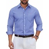 01-blue White Plaid