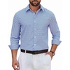 10-white Deep Blue Plaid