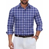 13-navy White Plaid