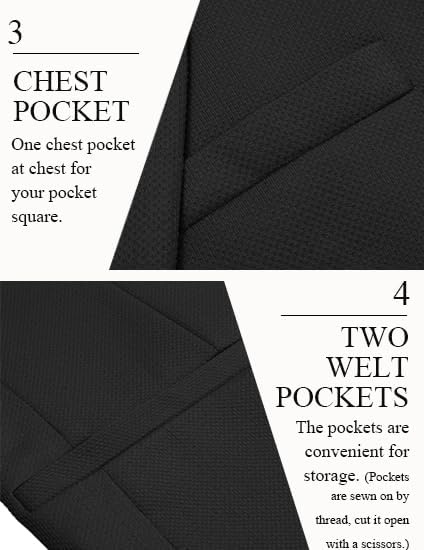 image:imageCOOFANDY Mens Casual Blazer Slim Fit Two Button Knit Sport CoatBlack