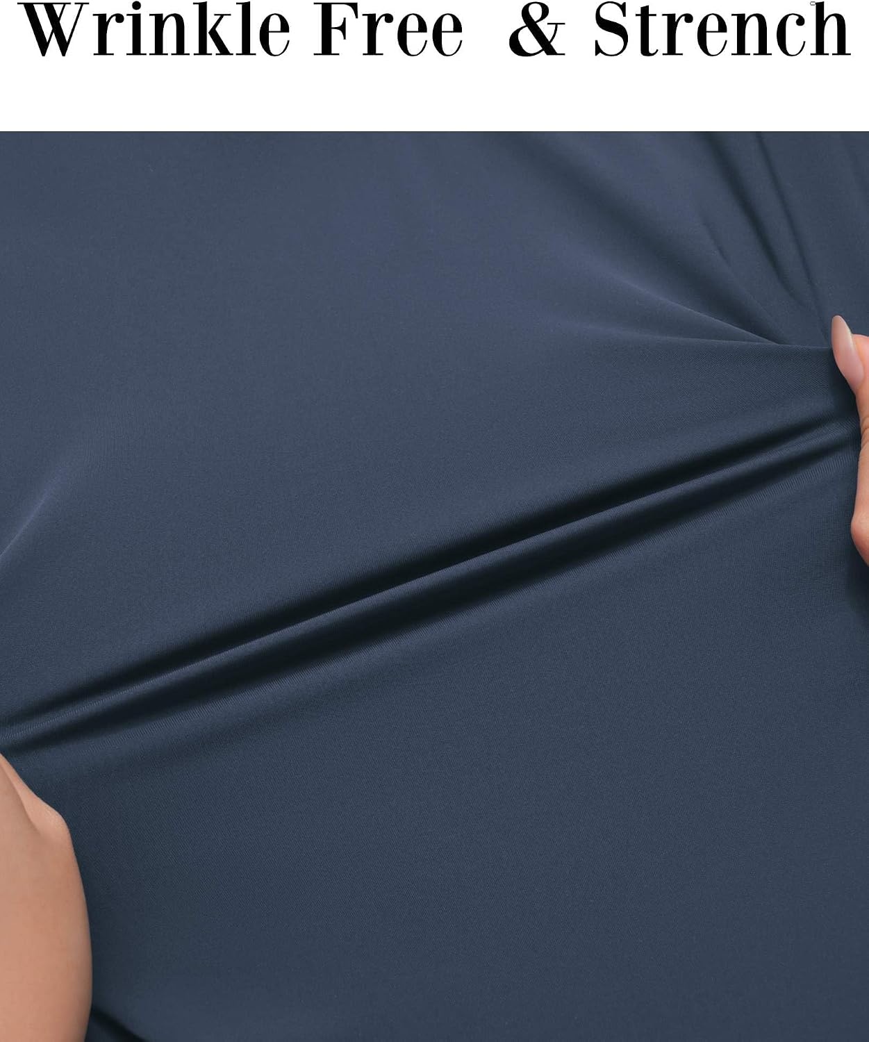 image:imageCOOFANDY Mens Muscle Fit Dress Shirts Wrinkle Free Long Sleeve Button Down ShirtDenim Blue
