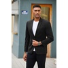 COOFANDY Men Blazer Jacket Lightweight Knit Sport Coats Casual Suit Jackets(Black)