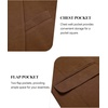 COOFANDY Men Blazer Jacket Lightweight Knit Sport Coats Casual Suit Jackets(Brown)