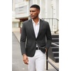 COOFANDY Men Blazer Jacket Lightweight Knit Sport Coats Casual Suit Jackets(Dark Gray)