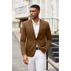 COOFANDY Men Blazer Jacket Lightweight Knit Sport Coats Casual Suit Jackets(Khaki)