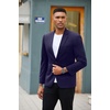 COOFANDY Men Blazer Jacket Lightweight Knit Sport Coats Casual Suit Jackets(Navy Blue)