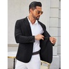 COOFANDY Mens Blazer Casual Sport Coats Lightweight Sports Jacket(Black)