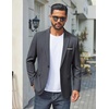 COOFANDY Mens Blazer Casual Sport Coats Lightweight Sports Jacket(Dark Grey)