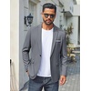 COOFANDY Mens Blazer Casual Sport Coats Lightweight Sports Jacket(Grey)