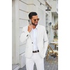 COOFANDY Mens Blazer Casual Sport Coats Lightweight Sports Jacket(White)